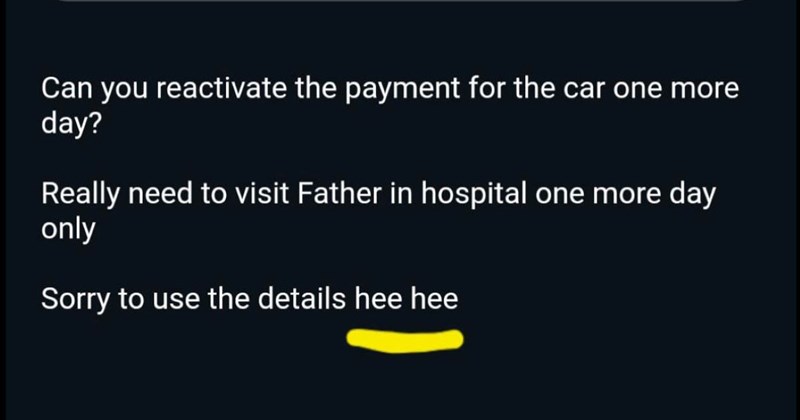 Scammer steals credit card information to rent car, emails card owner and asks why he canceled the rental: ‘Sorry to use the details hee hee’