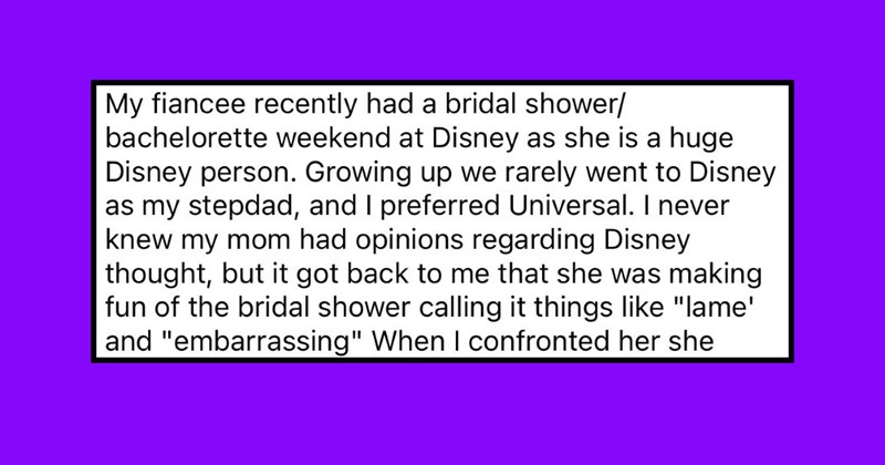 Lame son storms out of his mom’s Renaissance fair-themed birthday party because she didn’t like his fiancée’s Disney bachelorette party: ‘I just could not stop thinking ‘hypocrite”