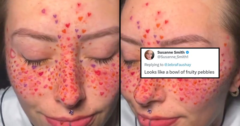 ‘We need to raise the legal age for tattoos to 40’: Body modifier tattoos heart freckles on face, horrifies Twitter