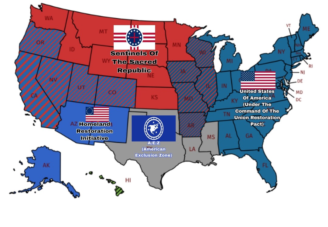 Fictional US Map i made in 5 minutes. – meme