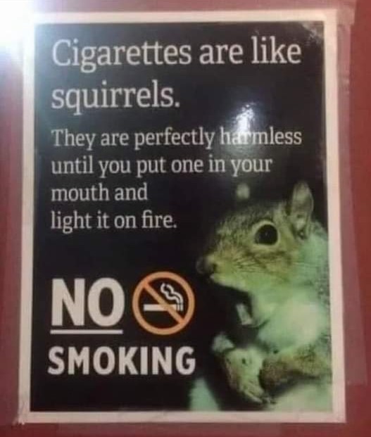 No smoking – meme