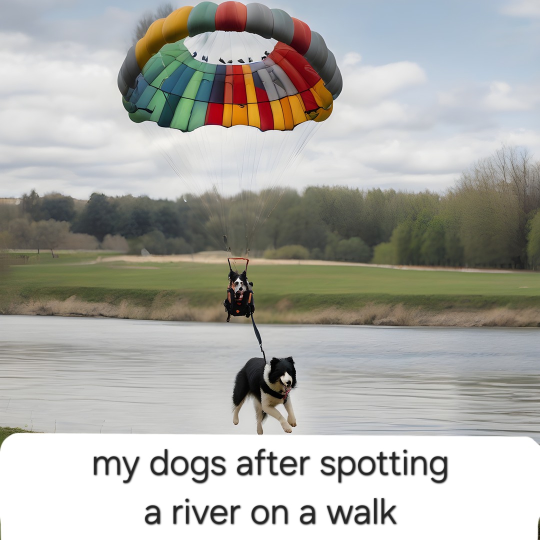 Dogs am I right? – meme