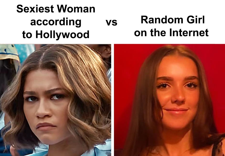 Sexist Woman according to Hollywood – meme