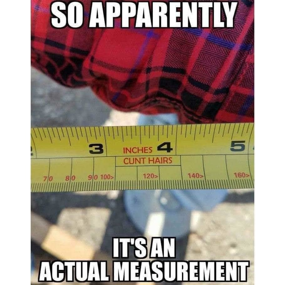 actual measurement – meme