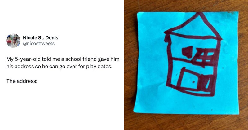 5-year-old tells mom he got his friend’s address, presents adorable drawing of a house: ‘Cannot believe you’re doxxing a child’