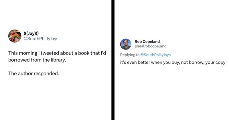 Author criticizes reader for borrowing his book from the library: ‘It’s even better when you buy, not borrow, your copy’