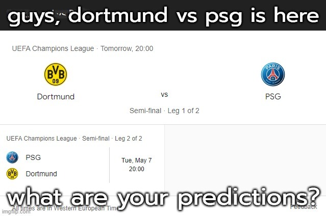 tell me your predictions – meme