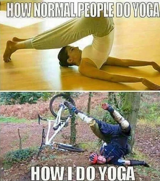 Yoga for daredevils – meme