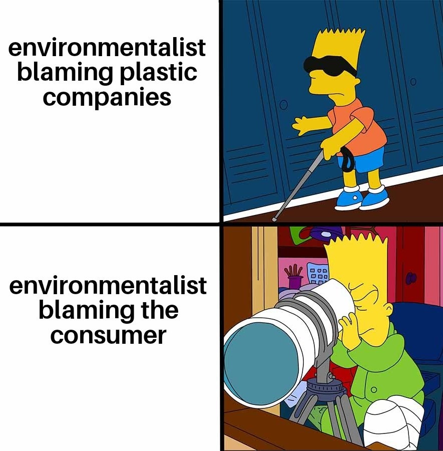 Stop making new plastic – meme