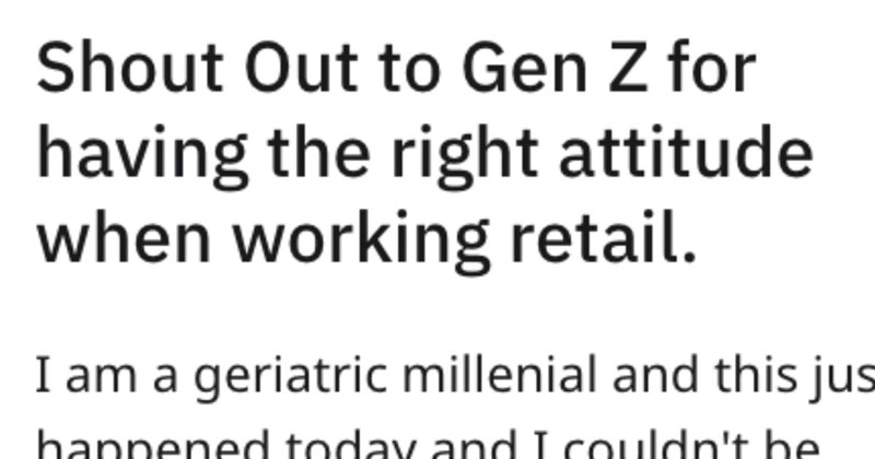 Geriatric Millennial praises Gen Z for having the ‘right attitude’ towards working retail: ”I could care less’… That is truly the correct attitude to have’