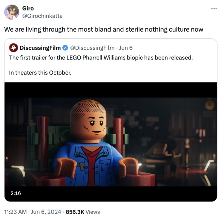 Lego and Pharrell Williams movie – meme