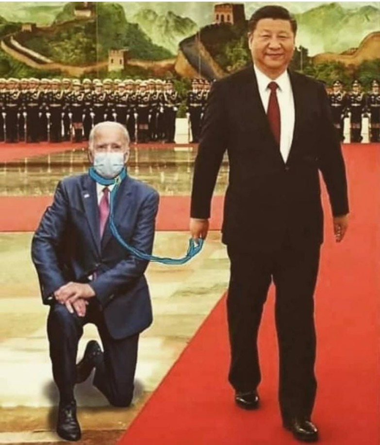 King Xi taking his Doggie for a walk – meme