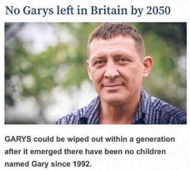 The very last Gary will be Gary Indiana – meme