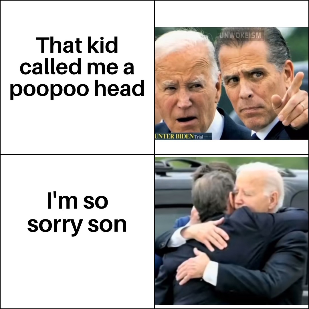 Had to take advantage of new photos that came out. What should we call this? Upset Hunter Biden? – meme