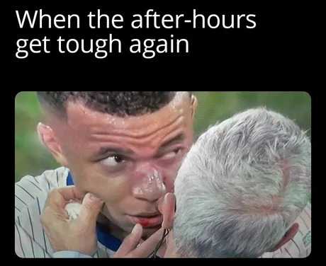 Mbappe France vs Austria Euro 2024 meme