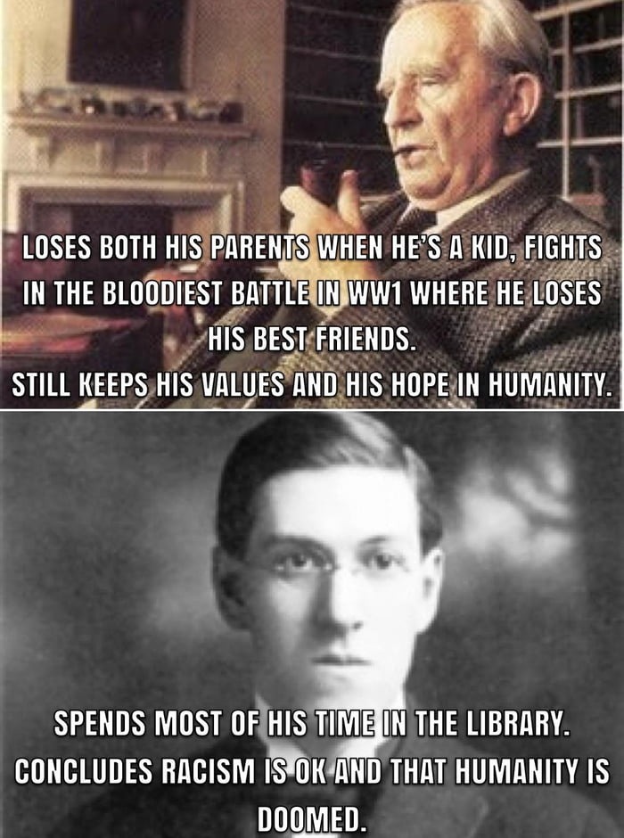 J.R.R. Tolkien Vs. H.P. Lovecraft – meme