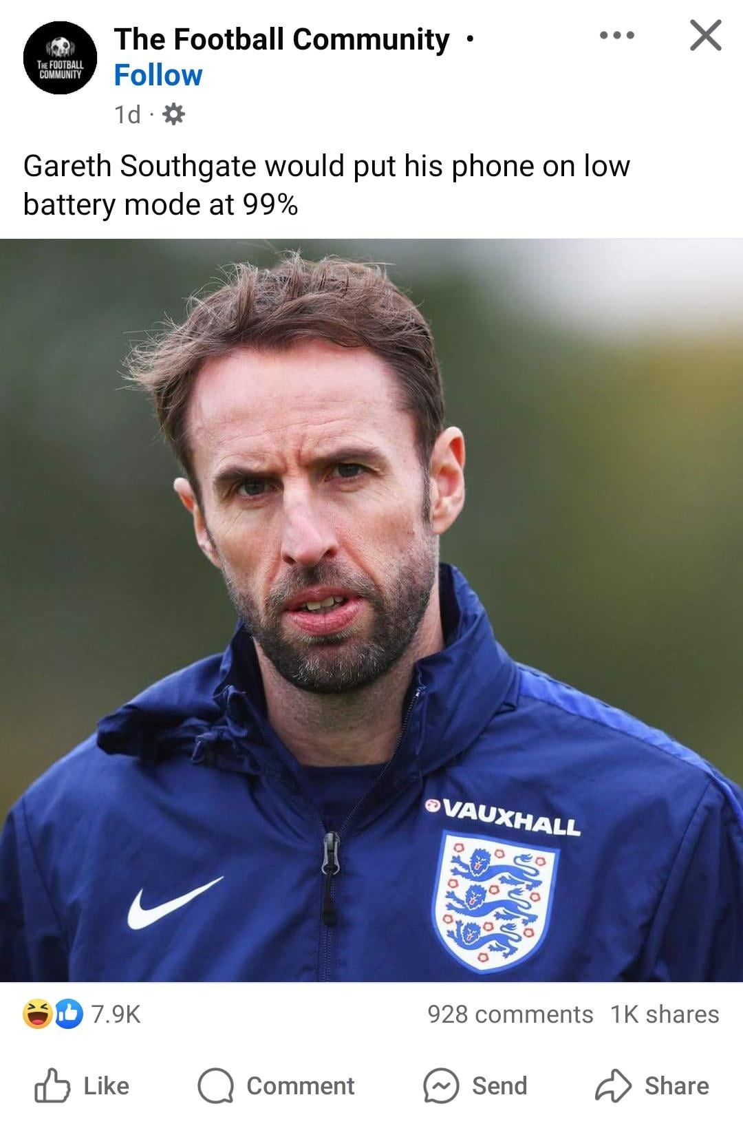 Gareth Southgate England meme