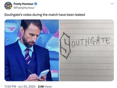 Funny Gareth Southgate meme