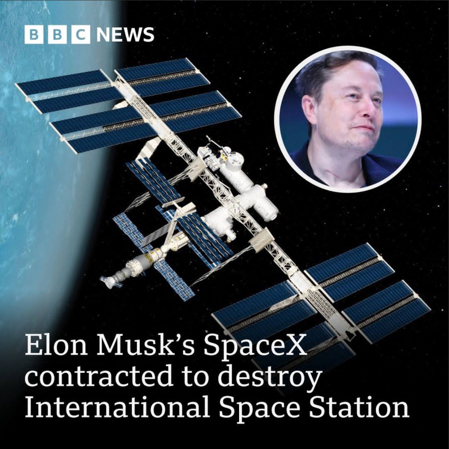 Nasa has said that Elon Musk’s SpaceX company has been selected to bring it down to Earth. – meme