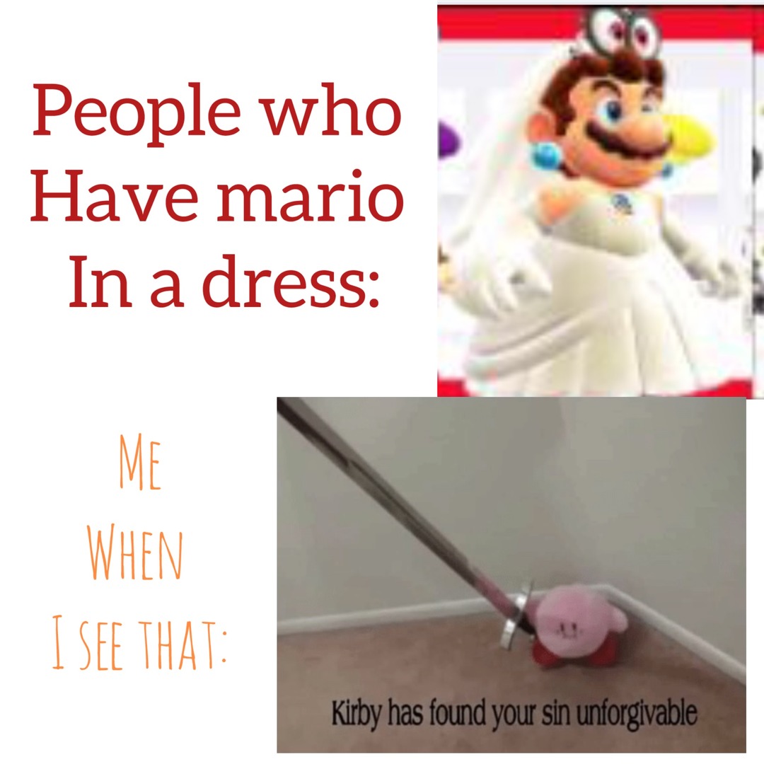 Mario In a dress – meme