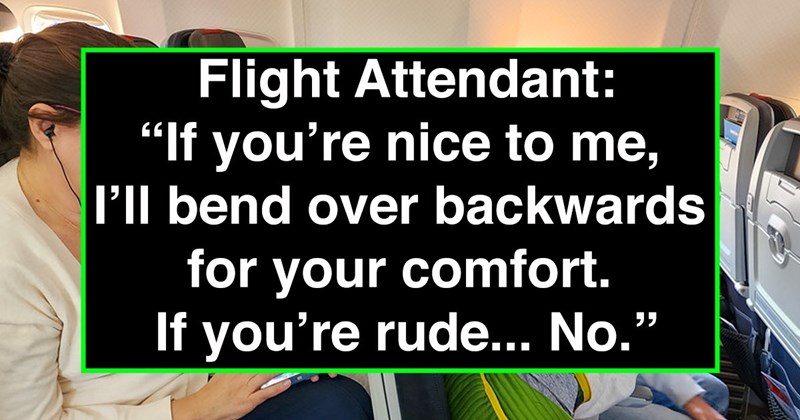 ‘You get more with sugar than you do with salt’: Flight attendant gives another passenger a row to himself after a Karen blatantly disrespects her and tries to claim it first