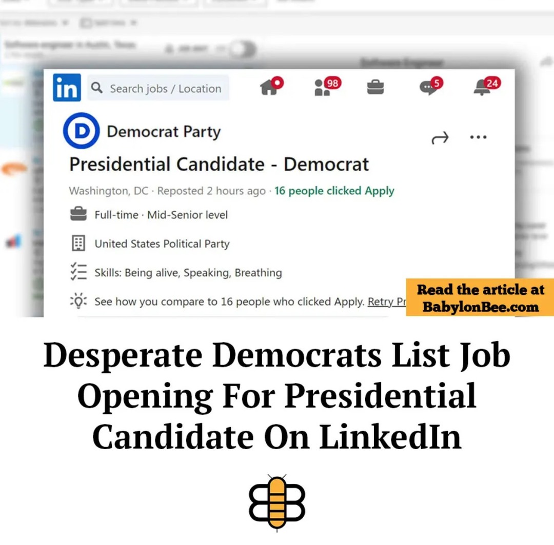 idk those skills listed are pretty high for a democrat… – meme