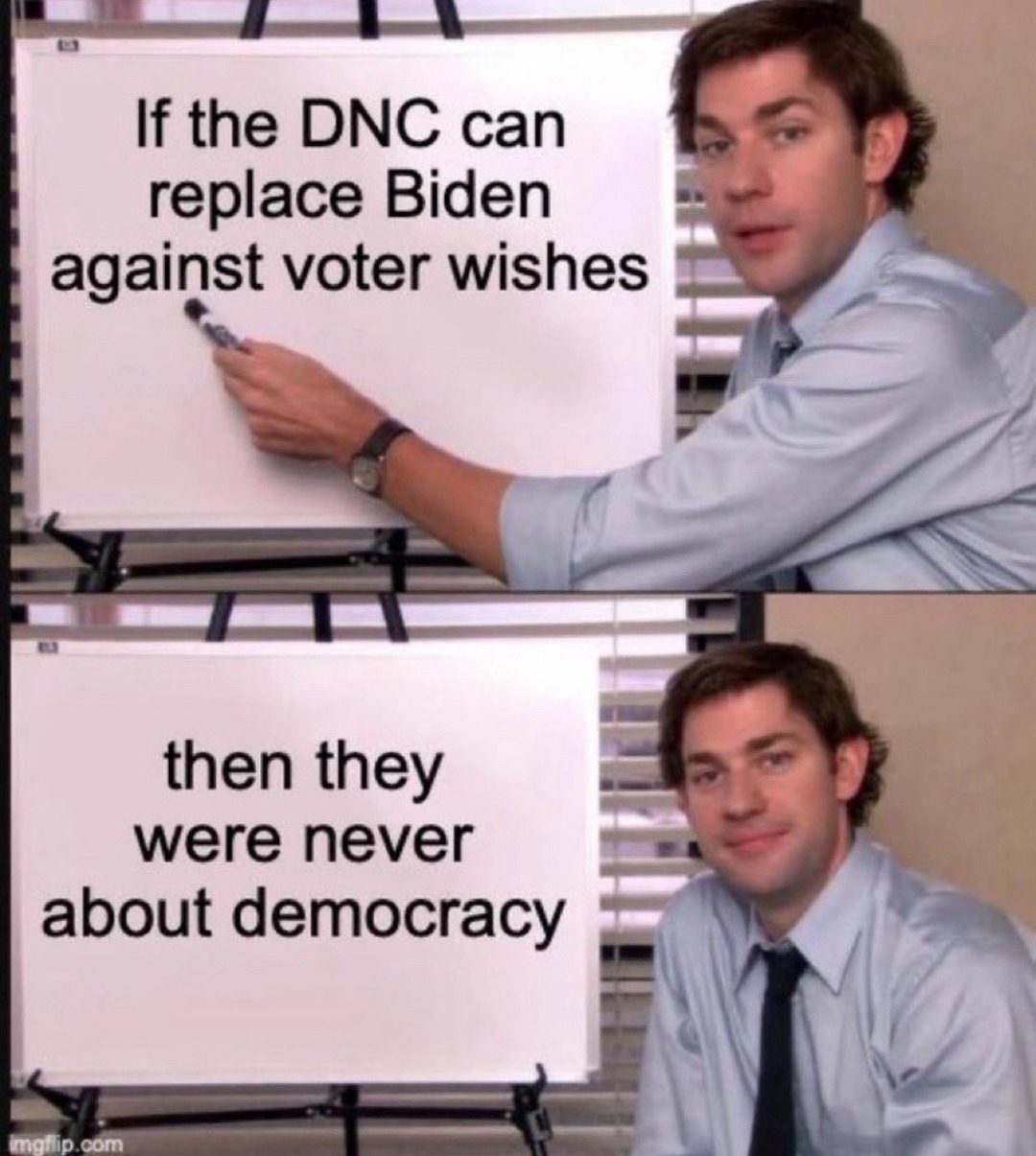 something something threat to democracy – meme