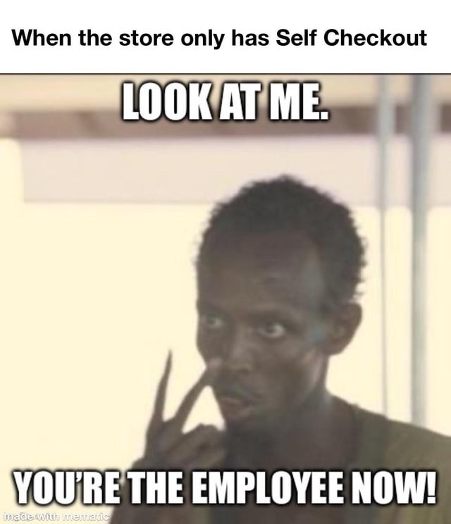 Self checkout – meme