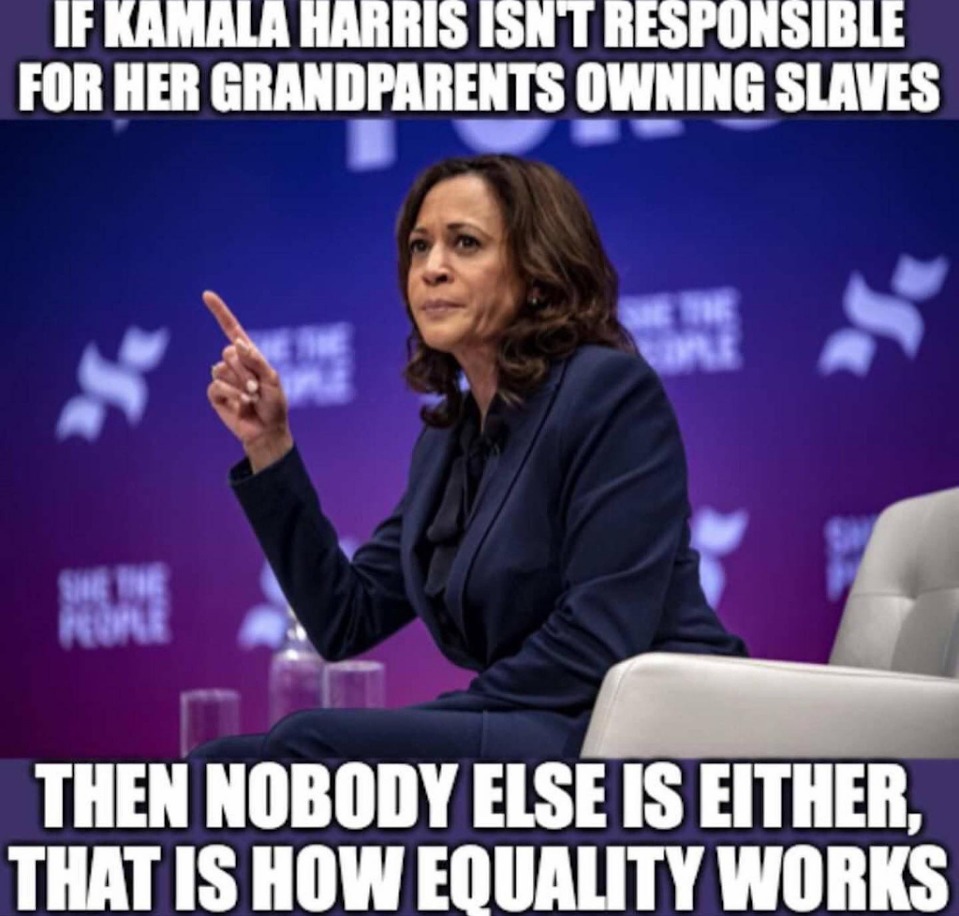 Then again she did have black slaves in California – meme