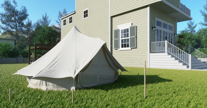 Mother can’t afford to stay in a hotel while visiting daughter, demanding to sleep in a tent in daughter’s backyard, she refuses: ‘Have some self-respect’