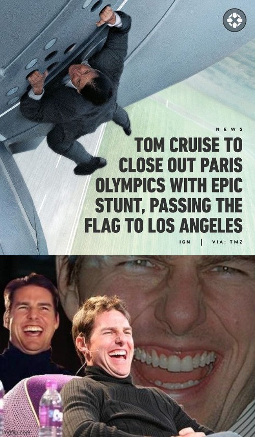 Tom Cruise will close out Paris Olympics meme