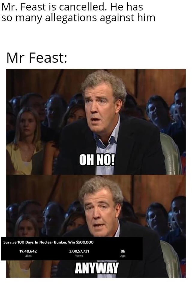 Mr Feast is cancelled – meme