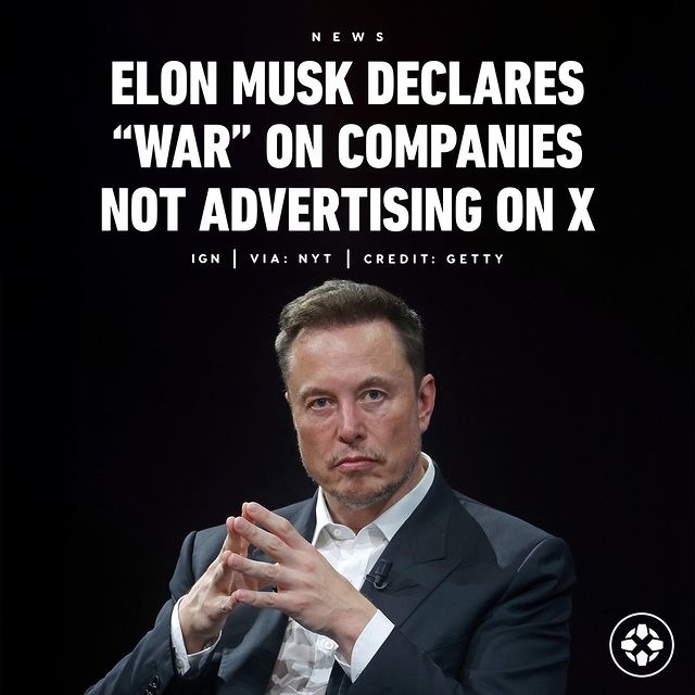 Elon Musk vs Advertising companies – meme