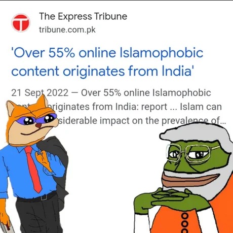 Islamophobic content – meme