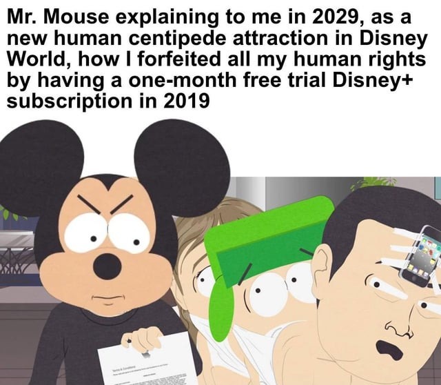 Mickey Mouse is a hard lawyer – meme