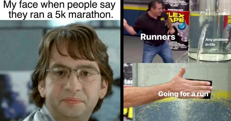 A Drink Pack Full of Running Memes for Exhausted Runners Braving the Summer Heat