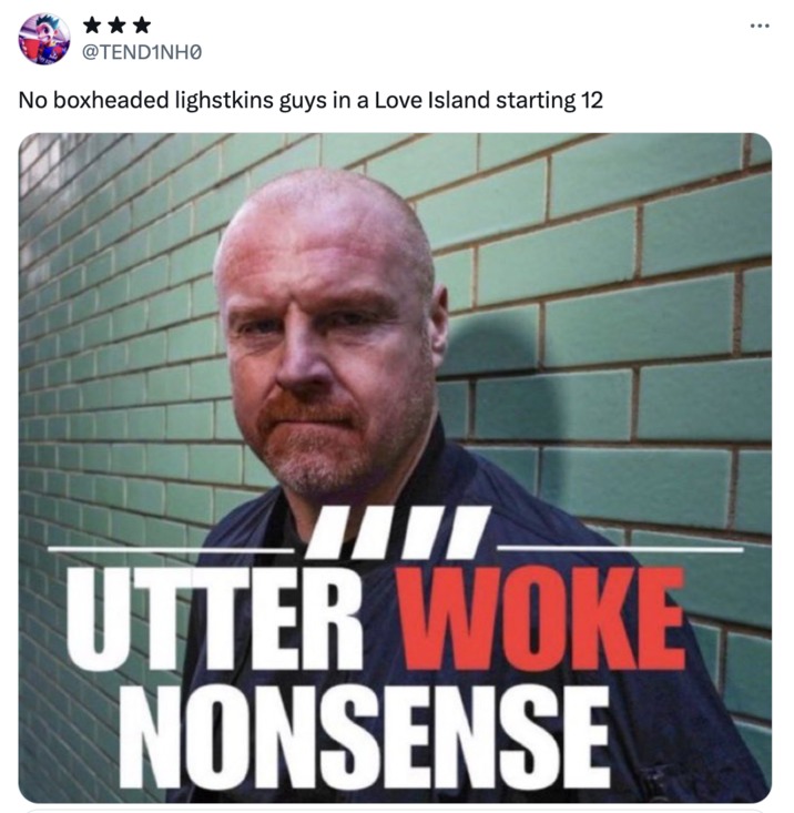 Sean Dyche utter woke nonsense meme