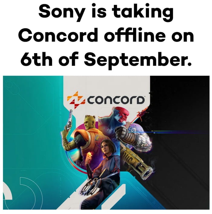 Concord is officially death in less than a week. – meme