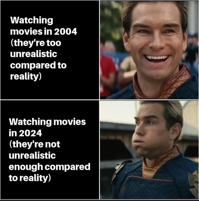 Movies in 2004 vs in 2024 – meme