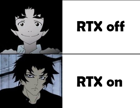 RTX off/on Devilman Crybaby meme