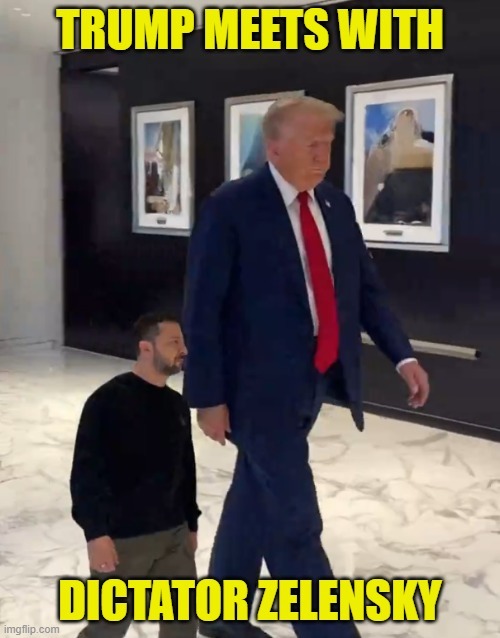 Zelensky meets trump – meme