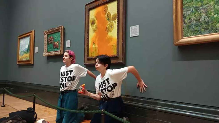 Climate activists sentenced to jail for throwing soup at Van Goghu2019s u2018Sunflowersu2019