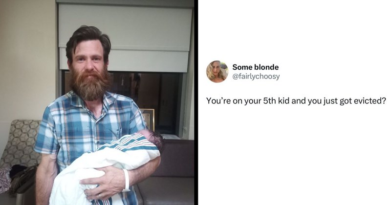 Dad of 5 kids in 6 years gets angry when doctor suggests his wife should space out her pregnancies, has another kid while being squatters getting evicted: ‘We got our eviction notice a month before the due date’