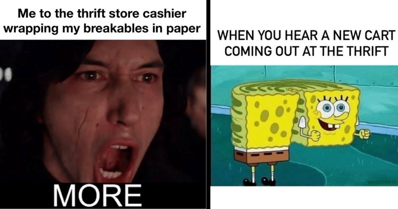 A Curated Collection of 28 Thrifting Memes To Throw in Your Shopping Basket