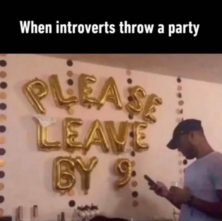 Introvert Parties – meme