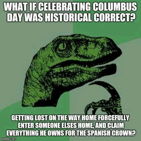 Funny Columbus day meme 2024