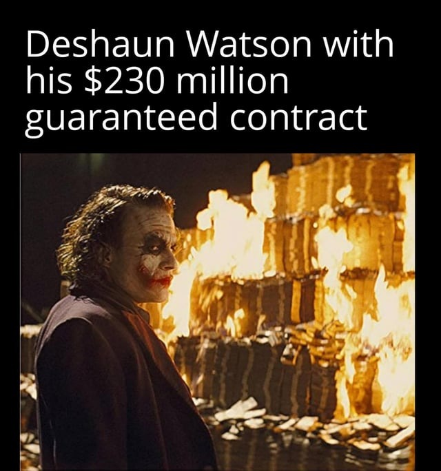 Deshaun Watson contract meme