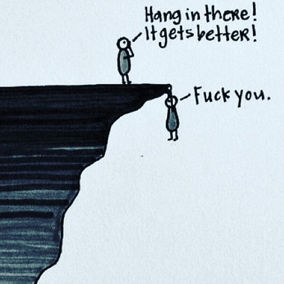 Hang in there – meme