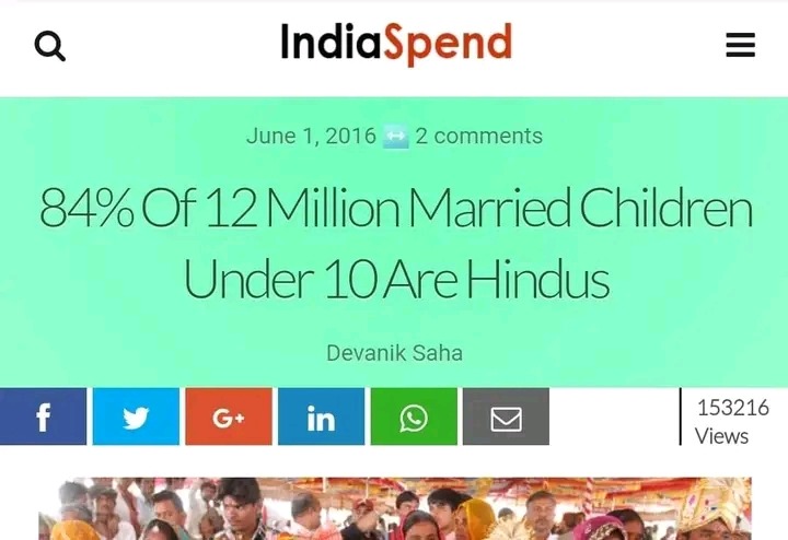 Interesting underage marriage statistic – meme