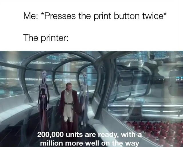 Printer meme